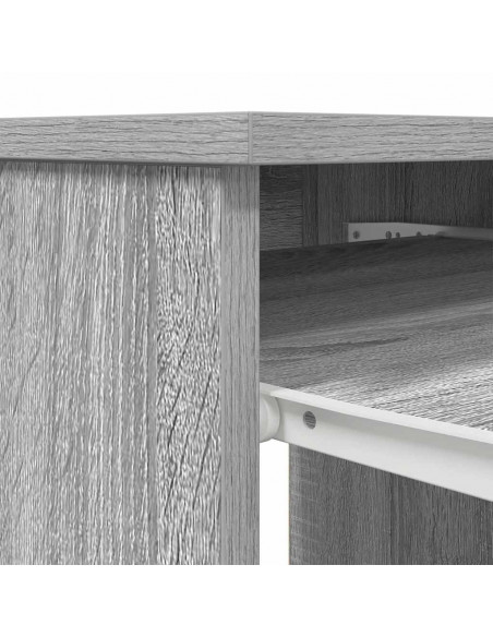 Scrivania Grigio Sonoma 86x49x76 cm in Legno Multistrato
