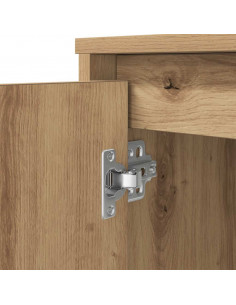 Scrivania Rovere Artigianale 120x42x76 cm in Legno Multistrato