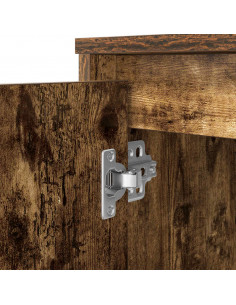 Scrivania Rovere Fumo 120x42x76 cm in Legno Multistrato