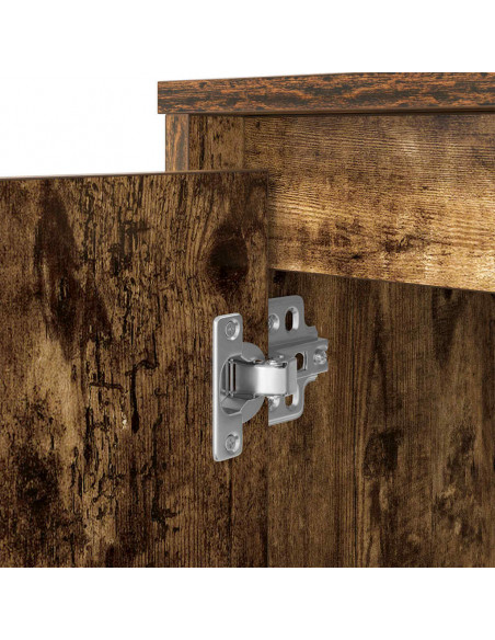 Scrivania Rovere Fumo 120x42x76 cm in Legno Multistrato