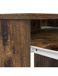 Scrivania Rovere Fumo 86x49x76 cm in Legno Multistrato