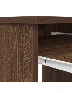 Scrivania Rovere Marrone 86x49x76 cm in Legno Multistrato