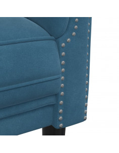 Set di Divani 2 pz Blu in Velluto