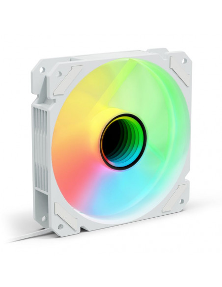 SHARKOON VENTOLA SHARK MIRROR PWM RGB 120x120x25MM WHITE