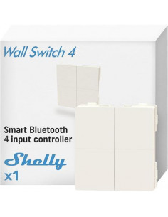 Shelly BLU Wall Switch 4 (Stand Alone) - Pulsante a muro senza fili 4 tasti