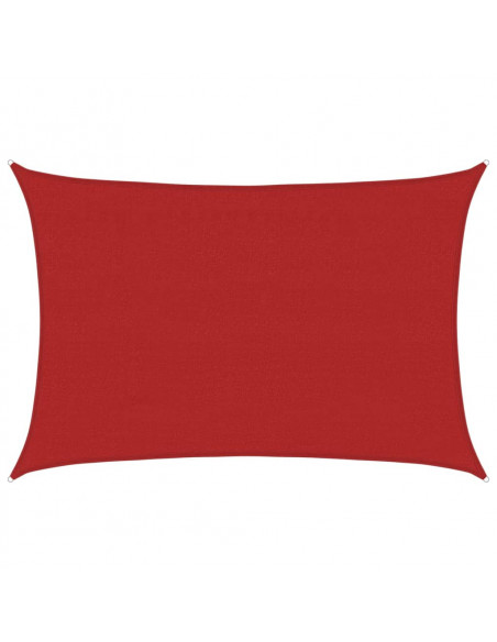 Vela Parasole 160 g/m² Rossa 4x6 m in HDPE