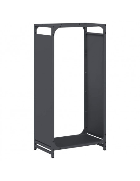 Rastrelliera per Legna da Ardere Antracite 44x28x90 cm