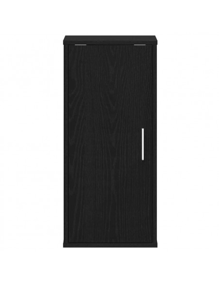 Scarpiere 2 pz Rovere Nero 32x35x70 cm in Legno Multistrato