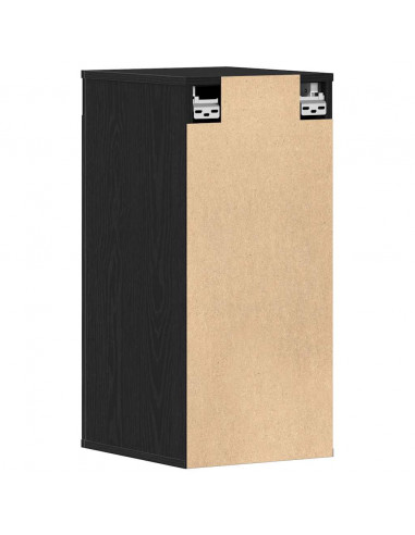 Scarpiere 2 pz Rovere Nero 32x35x70 cm in Legno Multistrato