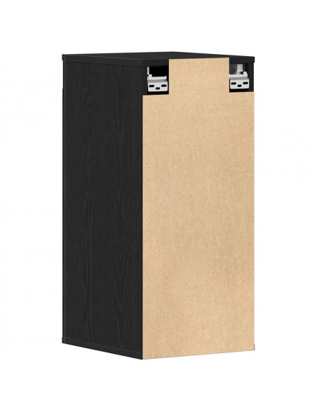 Scarpiere 2 pz Rovere Nero 32x35x70 cm in Legno Multistrato