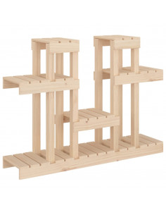 Supporto per Piante 104,5x25x77,5 cm in Legno Massello di Pino 2