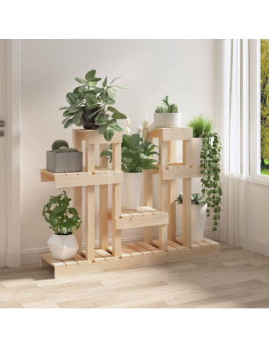 Supporto per Piante 104,5x25x77,5 cm in Legno Massello di Pino