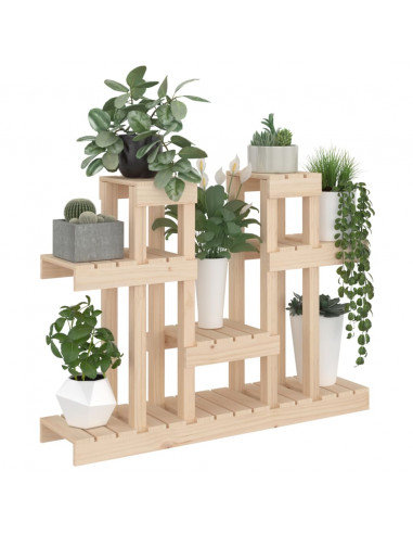 Supporto per Piante 104,5x25x77,5 cm in Legno Massello di Pino