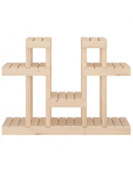 Supporto per Piante 104,5x25x77,5 cm in Legno Massello di Pino