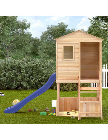 Set da Gioco da Esterno in Legno Massello di Abete