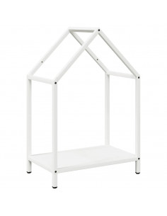 Rastrelliera per Legna da Ardere Bianca 40x25x60 cm 2