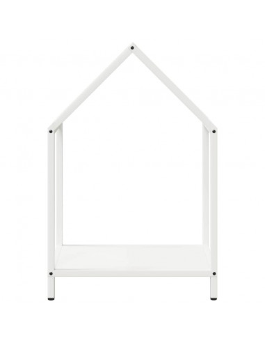 Rastrelliera per Legna da Ardere Bianca 40x25x60 cm