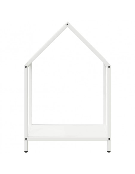 Rastrelliera per Legna da Ardere Bianca 40x25x60 cm