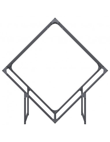 Rastrelliera per Legna da Ardere Antracite 100x25x100 cm