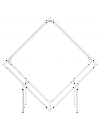 Rastrelliera per Legna da Ardere Bianca 100x25x100 cm