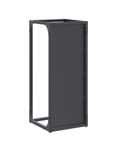 Rastrelliera per Legna da Ardere Antracite 25x25x60 cm 2