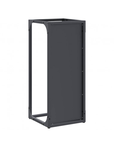 Rastrelliera per Legna da Ardere Antracite 25x25x60 cm