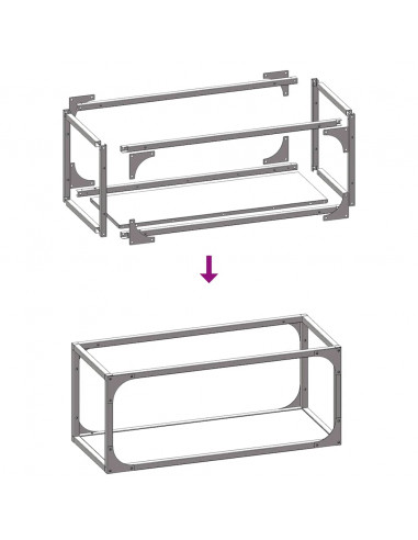 Rastrelliera per Legna da Ardere Bianca 25x25x60 cm