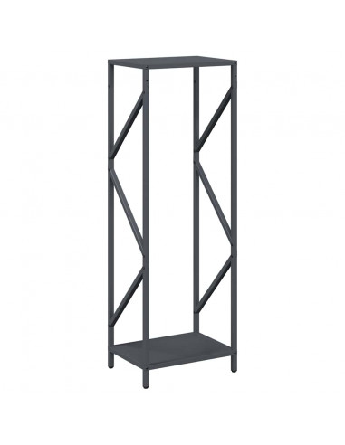 Rastrelliera per Legna da Ardere Antracite 34x25x100 cm