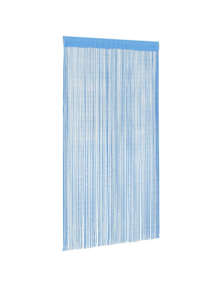 Tende a Filo 2 pz Azzurro 140x250 cm