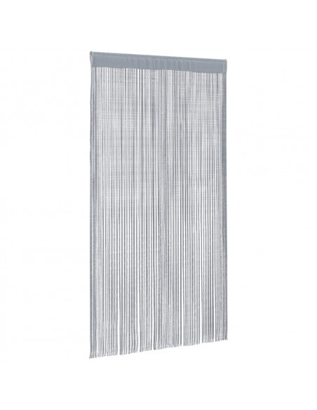 Tende a Filo 2 pz Grigio Chiaro 100x250 cm