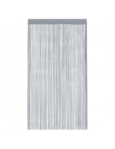 Tende a Filo 2 pz Grigio Chiaro 100x250 cm