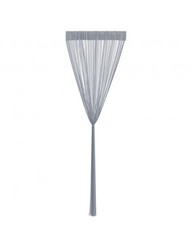 Tende a Filo 2 pz Grigio Chiaro 100x250 cm