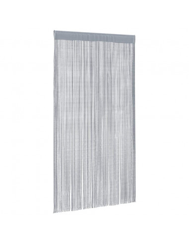 Tende a Filo 2 pz Grigio Chiaro 140x250 cm