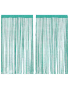 Tende a Filo 2 pz Turchese 140x250 cm 2