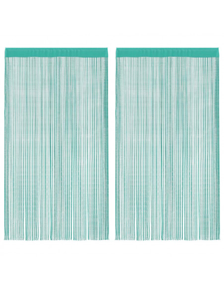 Tende a Filo 2 pz Turchese 140x250 cm