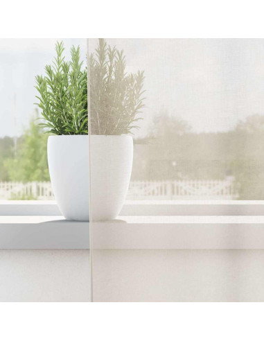 Tende in Voile con Linguetta 2 pz Crema