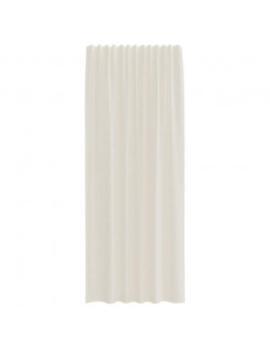 Tende in Voile con Linguetta 2 pz Crema