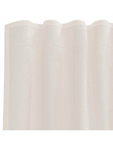 Tende in Voile con Linguetta 2 pz Crema