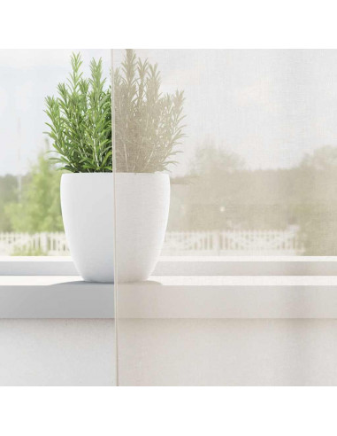 Tende in Voile con Linguetta 2 pz Crema