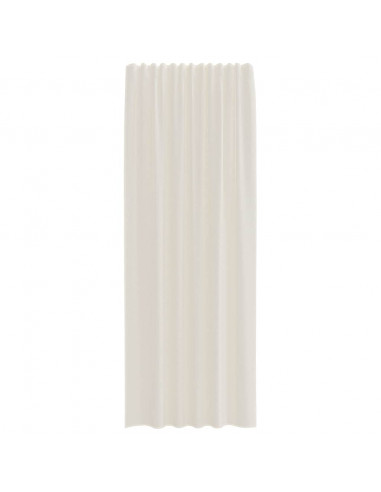 Tende in Voile con Linguetta 2 pz Crema