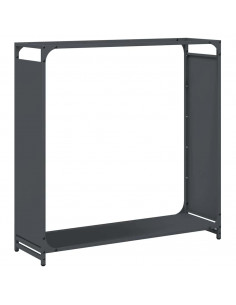 Rastrelliera per Legna da Ardere Antracite 90x28x90 cm 2