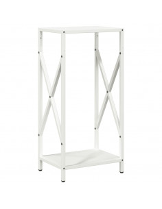 Rastrelliera per Legna da Ardere Bianca 34x25x70 cm 2