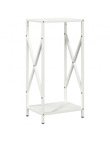 Rastrelliera per Legna da Ardere Bianca 34x25x70 cm