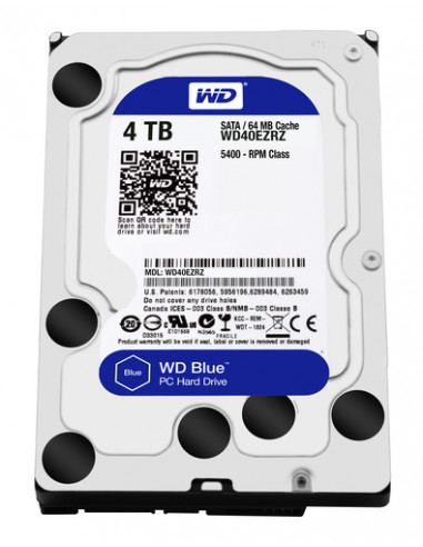 WESTERN DIGITAL HDD BLUE 4TB 3,5 5400RPM SATA 6GB/S 64MB CACHE