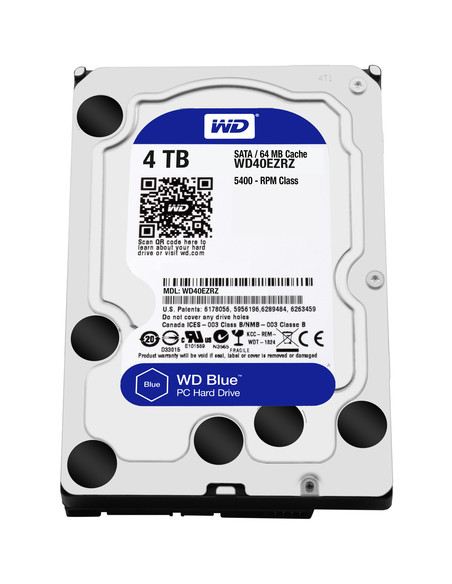 WESTERN DIGITAL HDD BLUE 4TB 3,5 5400RPM SATA 6GB/S 64MB CACHE
