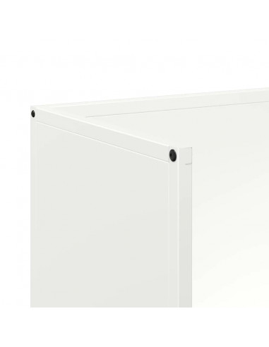 Rastrelliera per Legna da Ardere Bianca 40x30x80 cm