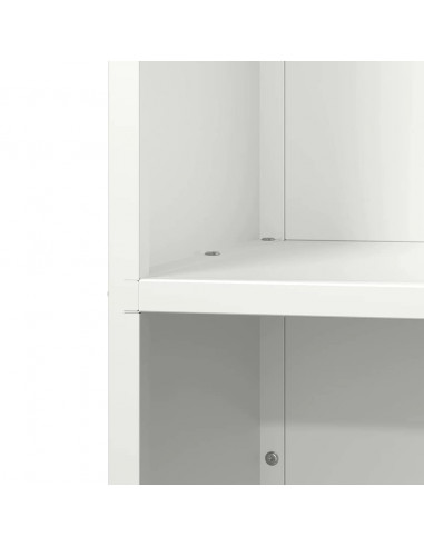 Rastrelliera per Legna da Ardere Bianca 40x30x80 cm