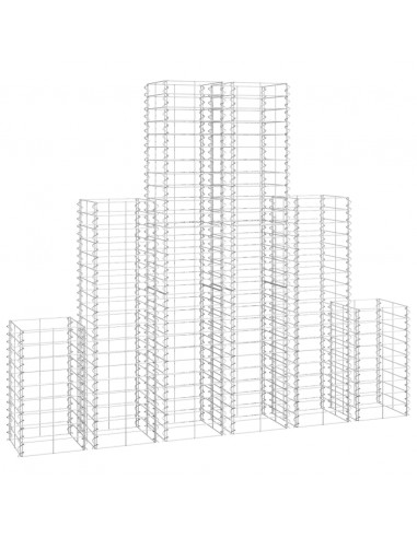 Set Gabbioni 6 pz in Filo Zincato