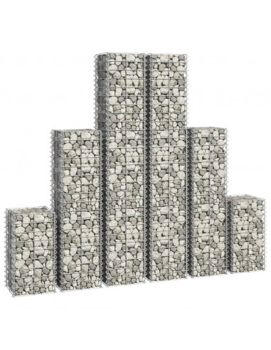 Set Gabbioni 6 pz in Filo Zincato