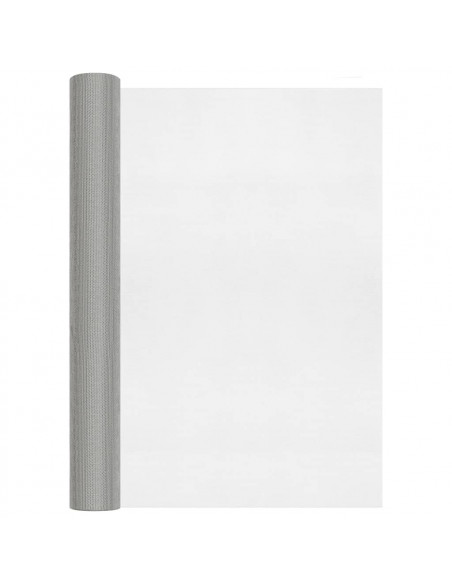 Recinzione in Rete in Acciaio Inossidabile 60x500 cm Argento